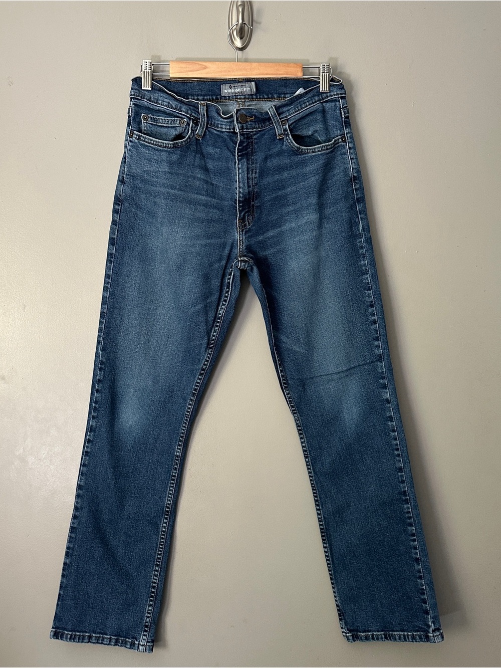 Members Mark Men's Dark Blue Straight Jeans